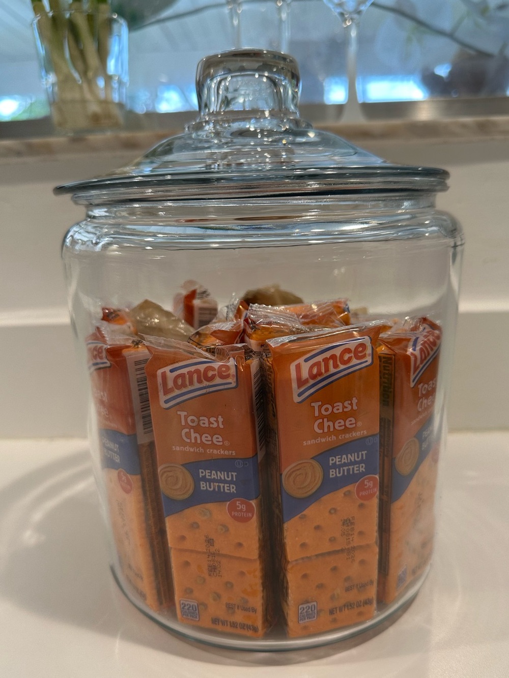 Lg. Glass Kitchen Storage Jar with it  Lid